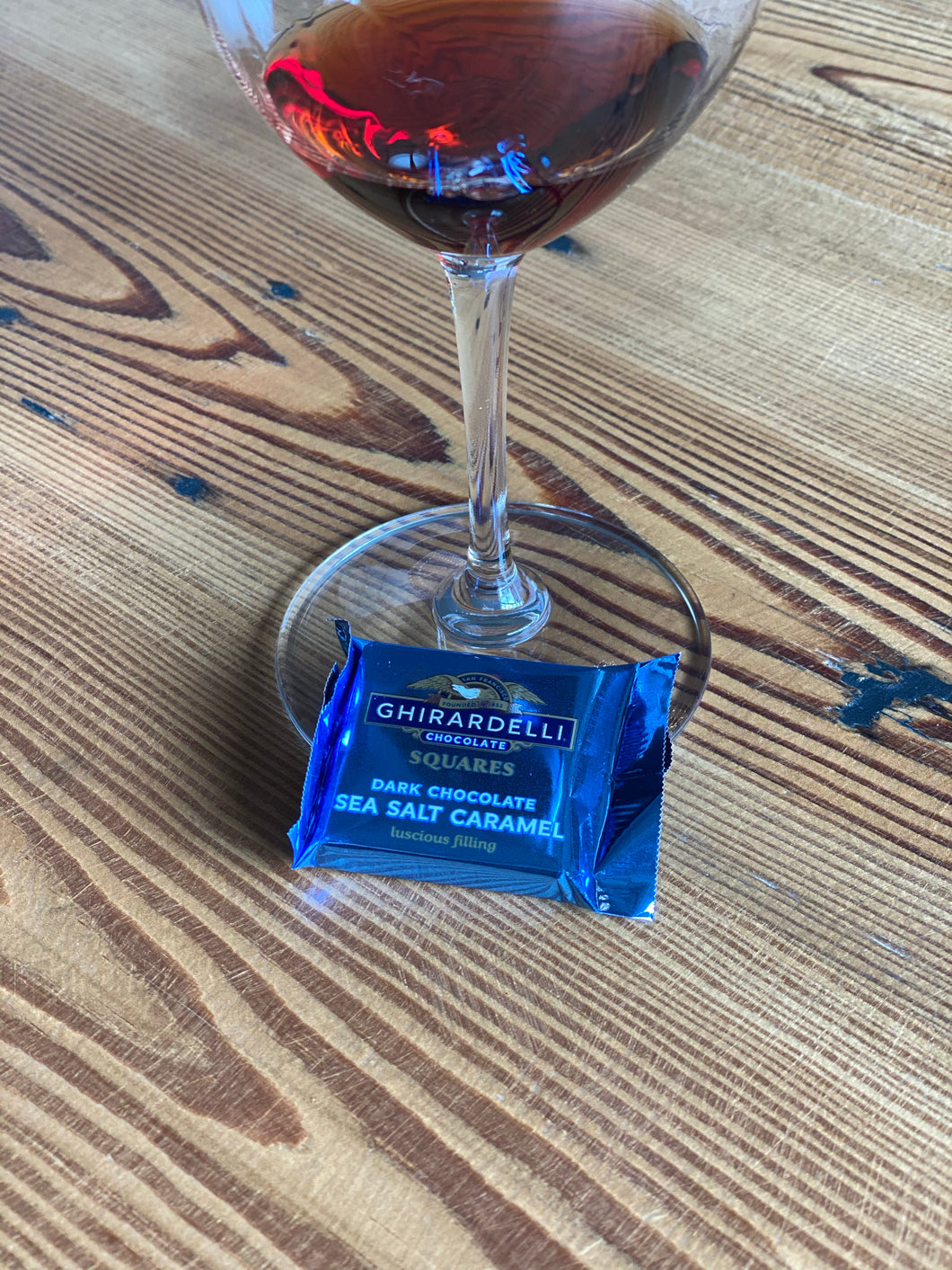 Ghiradelli Dark Chocolate Sea Salt Caramel Square