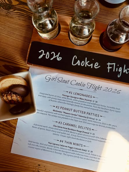 Girl Scout Cookie Wine Flight 2026