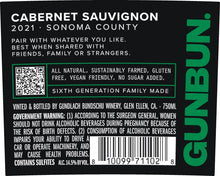 GUNBUN Sonoma County Cabernet Sauvignon, 2021