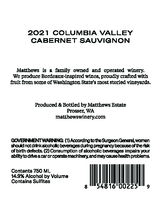 Matthews Cabernet Sauvignon, 2021