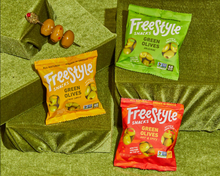 Lemon Garlic Green Olives 1.1oz - Freestyle Snacks