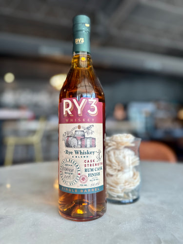 RY3 Cask Finish Single Barrel Rye Whiskey  (750ml)