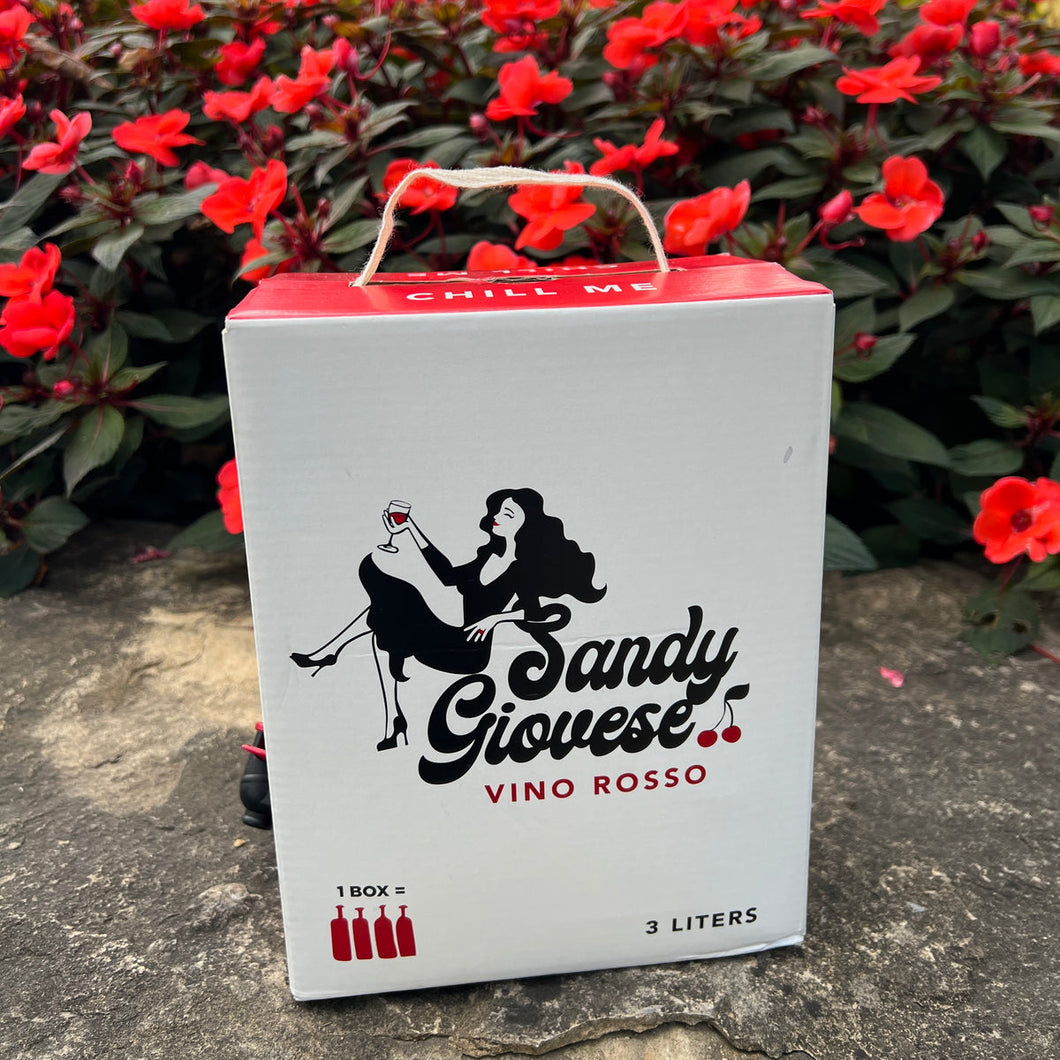 Sandy Giovese Vino Rosso 3 Liter Box, NV