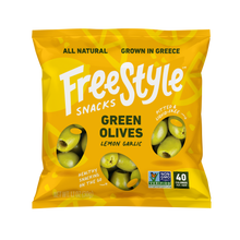 Lemon Garlic Green Olives 1.1oz - Freestyle Snacks