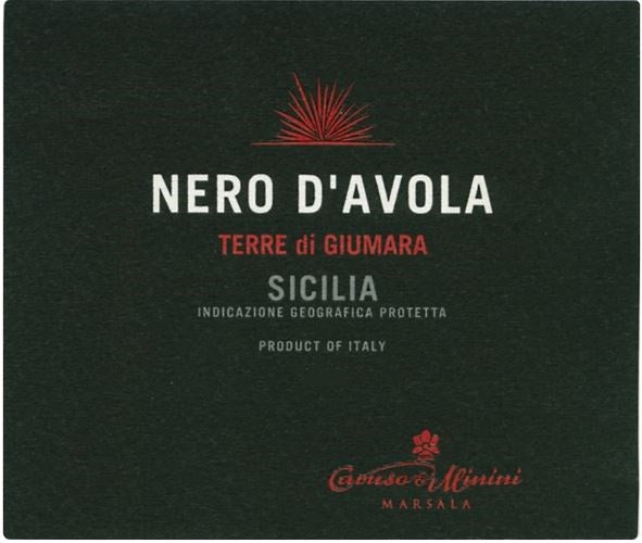 Caruso e Minini Nero d'Avola, 2020