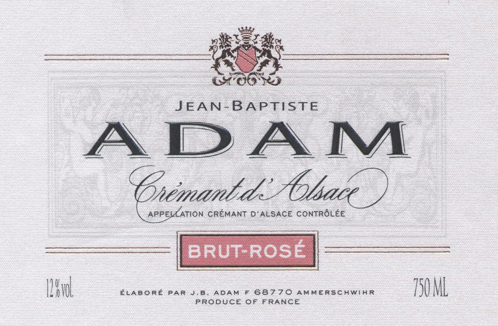 Jean-Baptiste Adam Cremant d'Alsace Brut Rosé