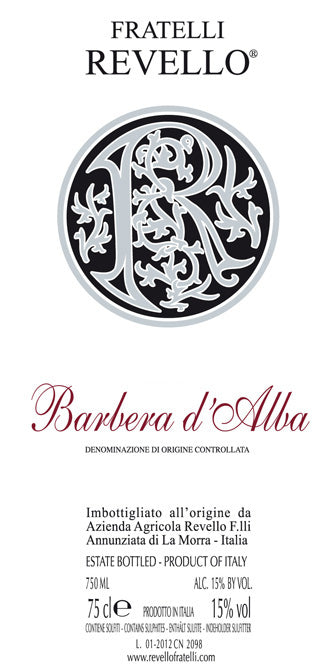 Fratelli Revello Barbera d'Alba, 2019