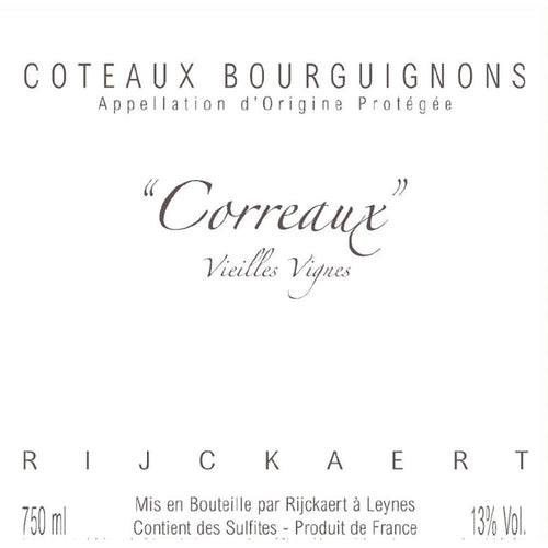 Jean Rijckaert Coteaux Bourguignons “Correaux”