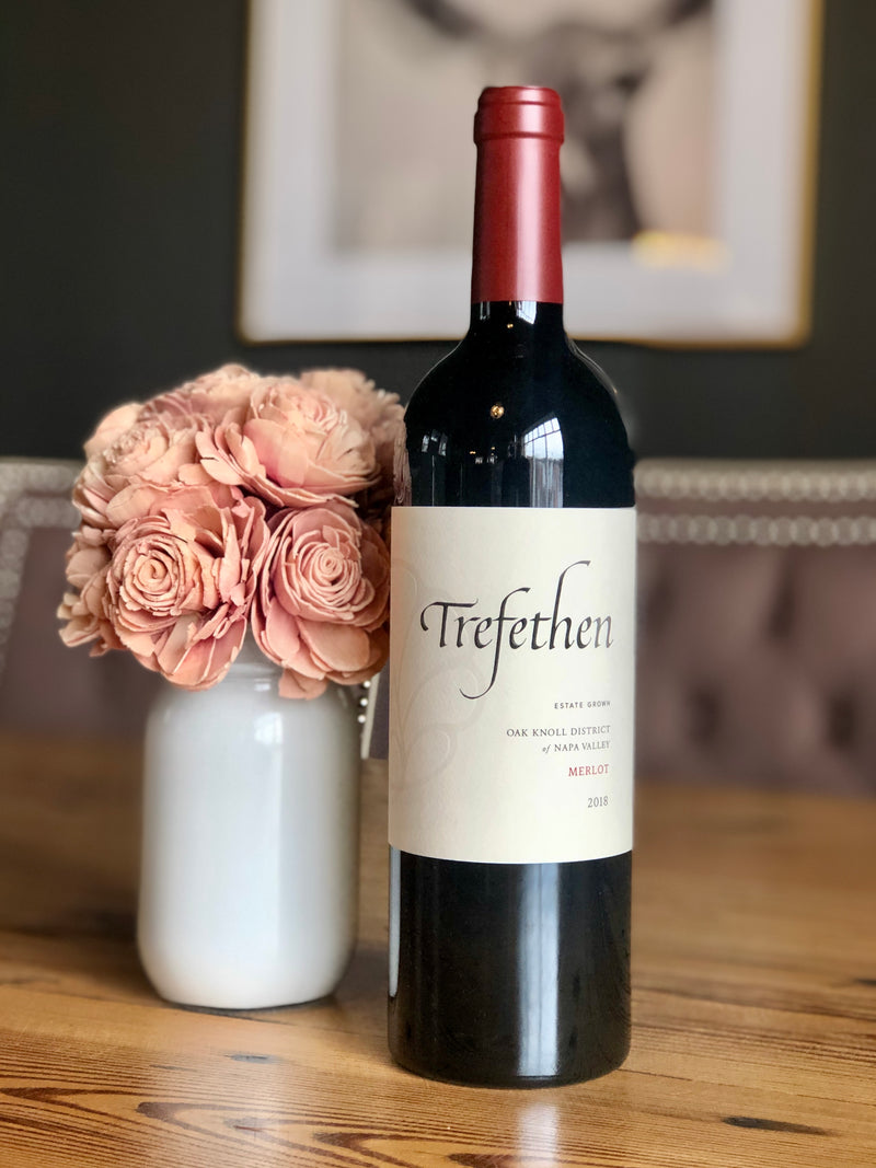カリフォルニアワインTrefethen Merlot 2018 Trefethen Merlot Oak Knoll District – Triangle Wine Company